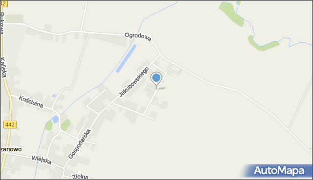 Kaczanowo, Tymiankowa, mapa Kaczanowo