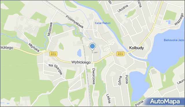 Kolbudy, Tysiąclecia, mapa Kolbudy