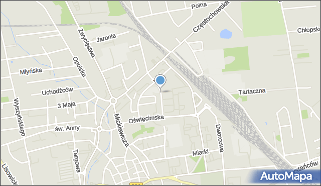 Lubliniec, Tysiąclecia, mapa Lubliniec