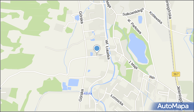 Mysłakowice, Tyrolska, mapa Mysłakowice