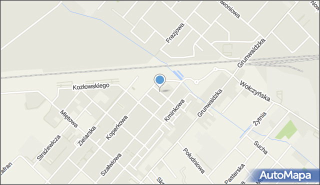 Plewiska gmina Komorniki, Tymiankowa, mapa Plewiska gmina Komorniki