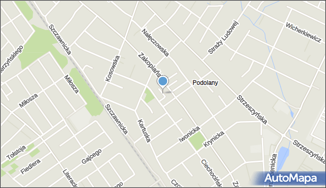 Poznań, Tyska, mapa Poznania