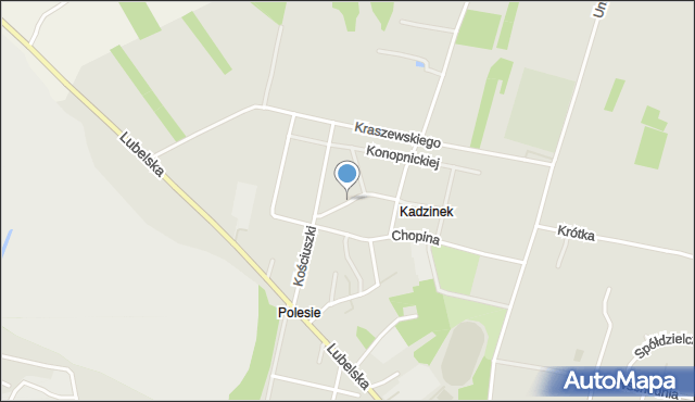 Rejowiec Fabryczny, Tysiąclecia, mapa Rejowiec Fabryczny