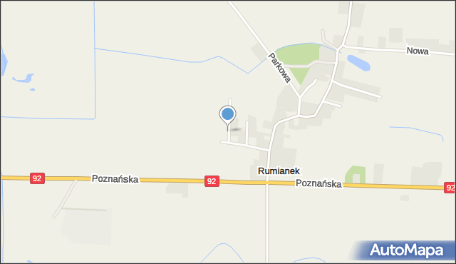 Rumianek, Tymiankowa, mapa Rumianek