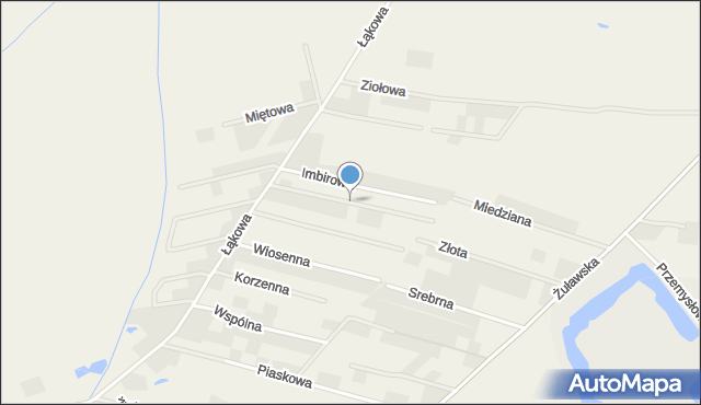 Skowarcz, Tymiankowa, mapa Skowarcz