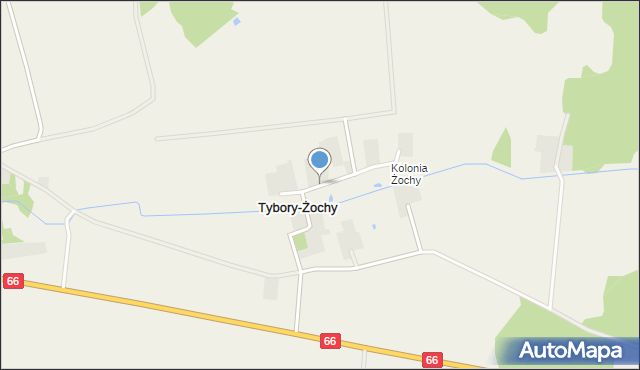 Tybory-Żochy, Tybory-Żochy, mapa Tybory-Żochy