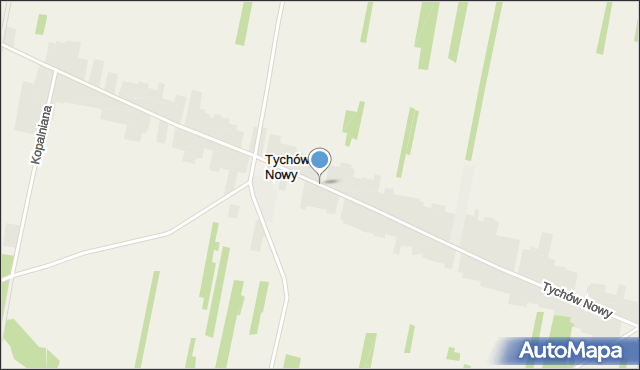 Tychów Nowy, Tychów Nowy, mapa Tychów Nowy