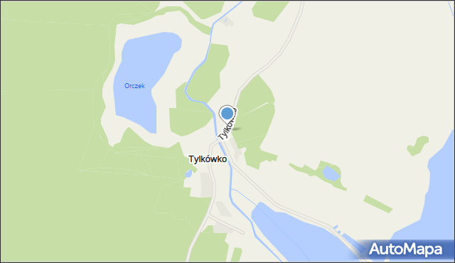 Tylkówko, Tylkówko, mapa Tylkówko