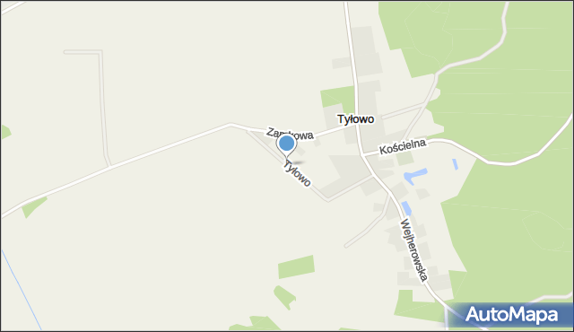 Tyłowo, Tyłowo, mapa Tyłowo