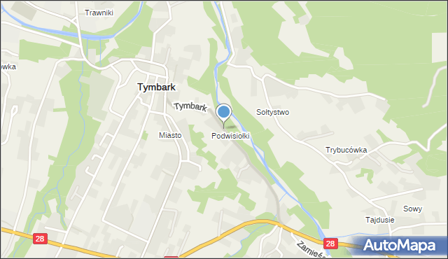 Tymbark, Tymbark, mapa Tymbark