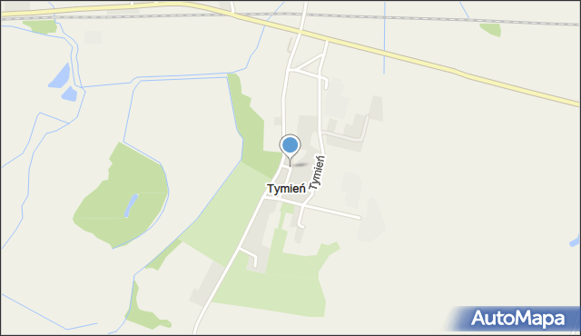 Tymień gmina Będzino, Tymień, mapa Tymień gmina Będzino