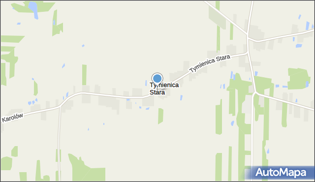 Tymienica Stara, Tymienica Stara, mapa Tymienica Stara