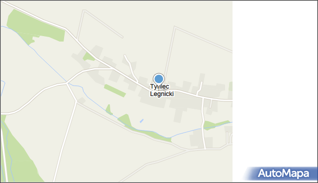 Tyniec Legnicki, Tyniec Legnicki, mapa Tyniec Legnicki