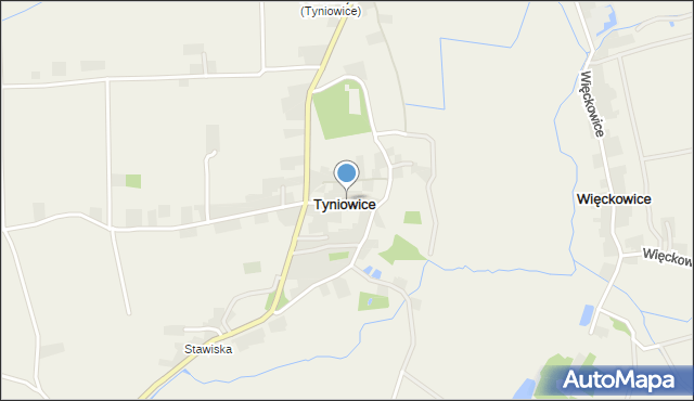 Tyniowice, Tyniowice, mapa Tyniowice