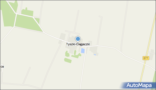 Tyszki-Ciągaczki, Tyszki-Ciągaczki, mapa Tyszki-Ciągaczki