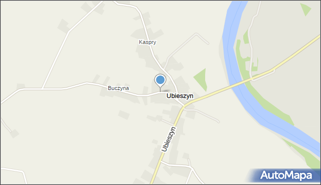 Ubieszyn, Ubieszyn, mapa Ubieszyn