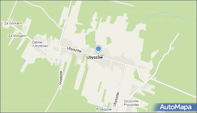 Ubyszów, Ubyszów, mapa Ubyszów