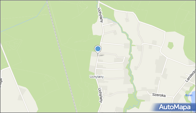 Kiczyce, Uchylany, mapa Kiczyce