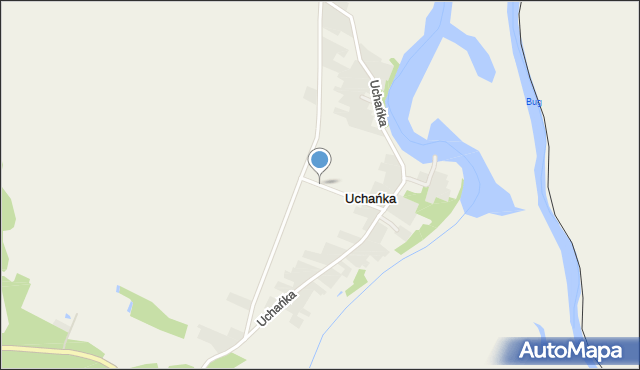 Uchańka, Uchańka, mapa Uchańka