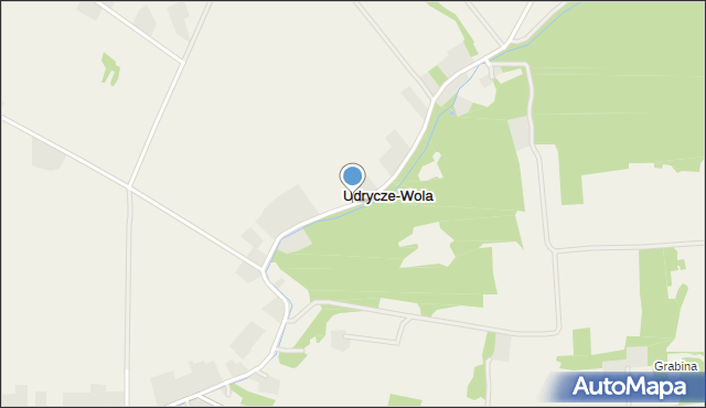 Udrycze-Wola, Udrycze-Wola, mapa Udrycze-Wola