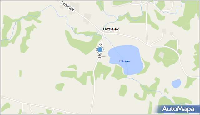 Udziejek, Udziejek, mapa Udziejek