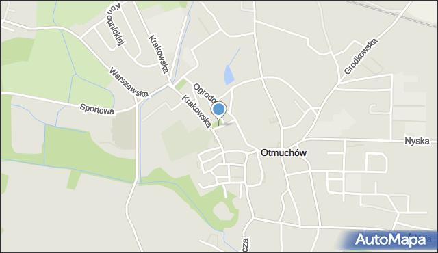 Otmuchów, Ufryjewicza Stefana, ks. mjr., mapa Otmuchów