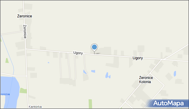 Ugory gmina Dobra, Ugory, mapa Ugory gmina Dobra