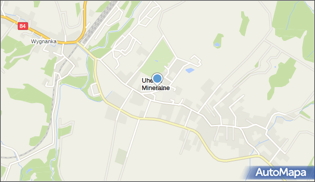 Uherce Mineralne, Uherce Mineralne, mapa Uherce Mineralne