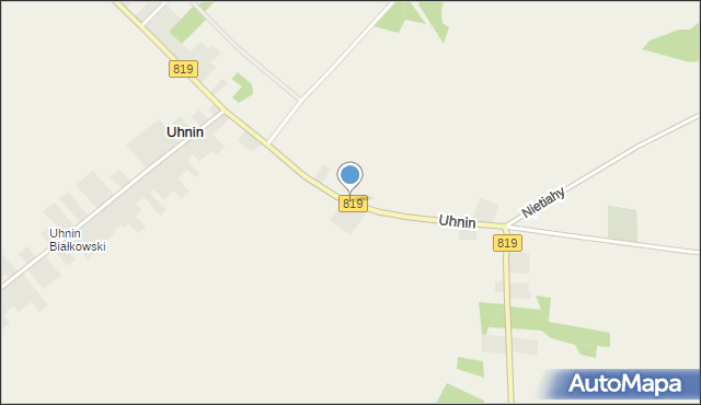 Uhnin, Uhnin, mapa Uhnin