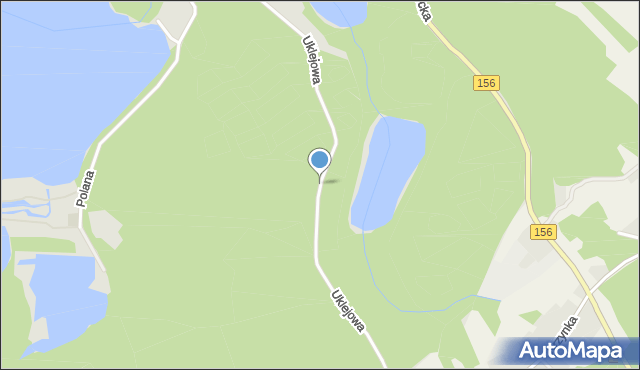 Barlinek, Uklejowa, mapa Barlinek