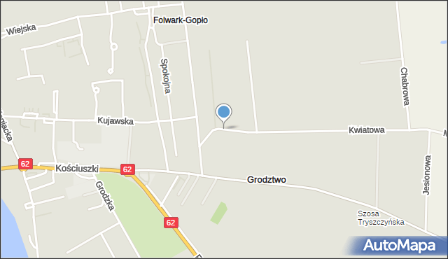 Kruszwica, Ukośna, mapa Kruszwica