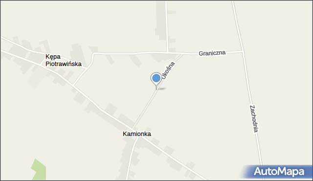 Wrzelowiec, Ukośna, mapa Wrzelowiec