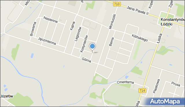 Konstantynów Łódzki, Ułanów, mapa Konstantynów Łódzki