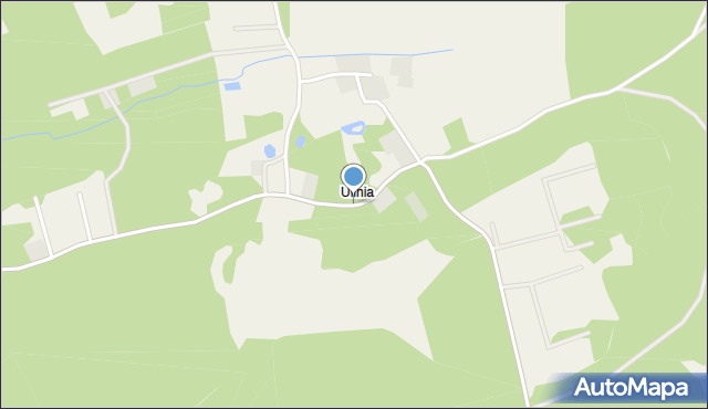 Nowęcin, Ulinia, mapa Nowęcin