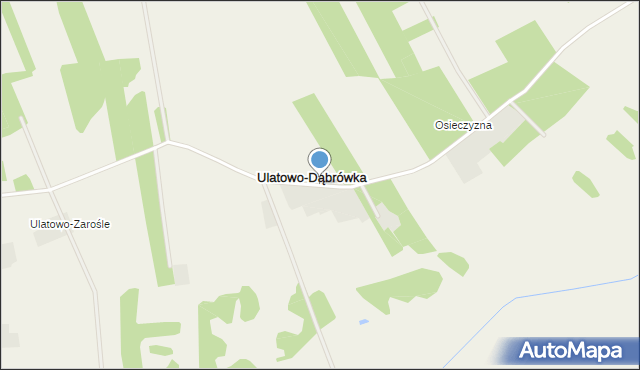 Ulatowo-Dąbrówka, Ulatowo-Dąbrówka, mapa Ulatowo-Dąbrówka