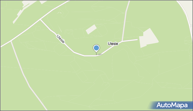 Ulesie gmina Janowo, Ulesie, mapa Ulesie gmina Janowo