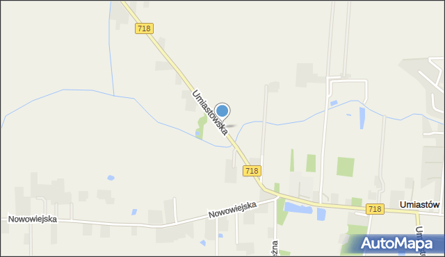 Umiastów, Umiastowska, mapa Umiastów