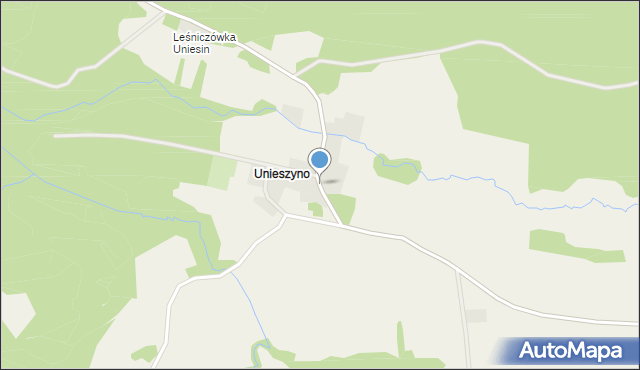 Unieszyno, Unieszyno, mapa Unieszyno