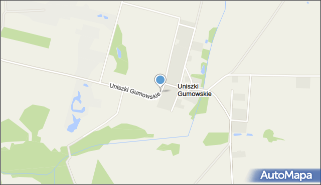 Uniszki Gumowskie, Uniszki Gumowskie, mapa Uniszki Gumowskie