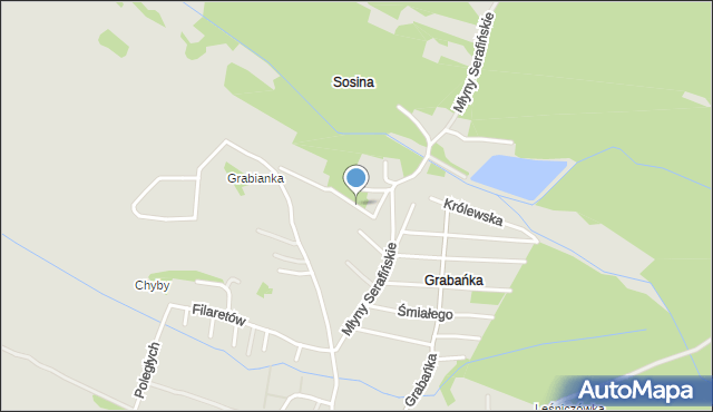 Jaworzno, Urocza, mapa Jaworzno