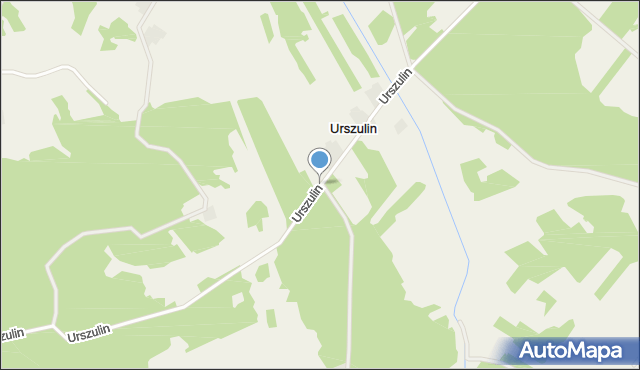 Urszulin gmina Magnuszew, Urszulin, mapa Urszulin gmina Magnuszew