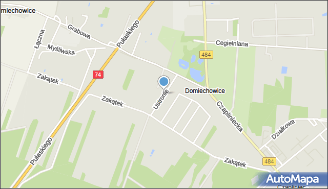 Bełchatów, Ustronie, mapa Bełchatów