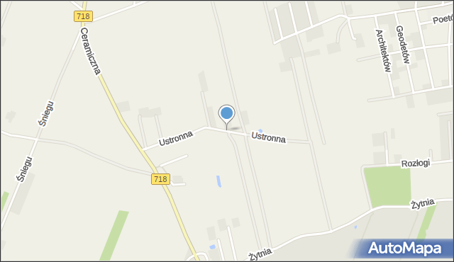 Duchnice, Ustronna, mapa Duchnice