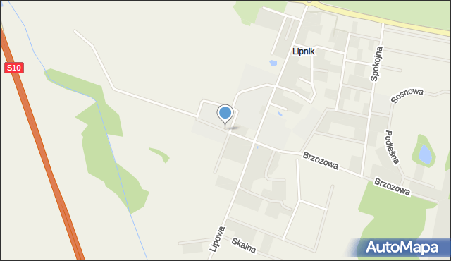 Lipnik gmina Stargard, Usługowa, mapa Lipnik gmina Stargard