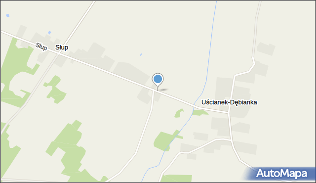 Uścianek-Dębianka, Uścianek-Dębianka, mapa Uścianek-Dębianka