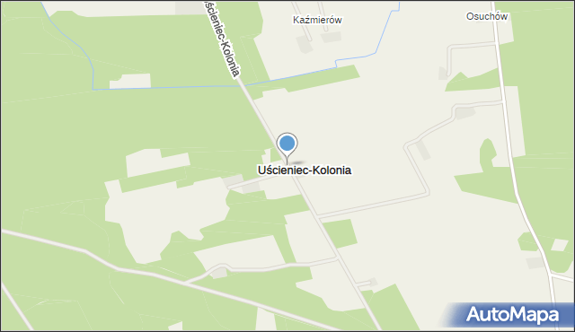 Uścieniec-Kolonia, Uścieniec-Kolonia, mapa Uścieniec-Kolonia