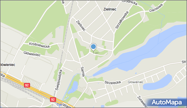 Poznań, Uznamska, mapa Poznania