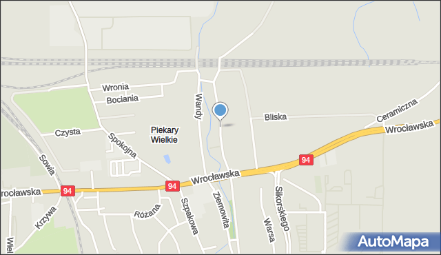 Legnica, V Dywizji Piechoty, mapa Legnicy