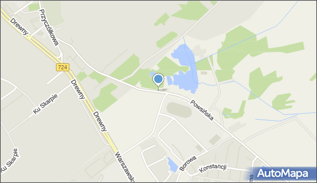 Bielawa gmina Konstancin-Jeziorna, Waflowa, mapa Bielawa gmina Konstancin-Jeziorna