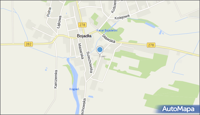 Bojadła, Wąska, mapa Bojadła